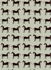 Marimekko Carta da parati Musta Tamma - 25172