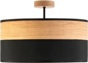 Plafoniera ALBA 3xE27/15W/230V Ø 40 cm nero/marrone