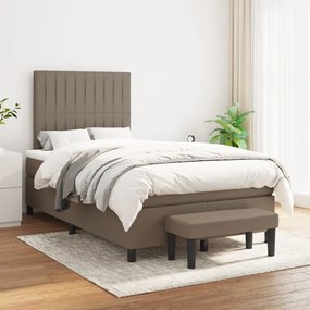 Giroletto A Molle Con Materasso Tortora 120x200 Cm İn Tessuto /