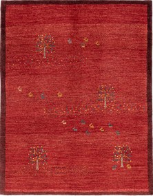 Gabbeh Tappeto persiano 200 x 150 Rosso (Iran) Annodato A Mano