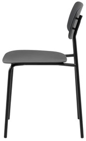 Sedie da pranzo in set nere 2 pz Kirkland – Unique Furniture