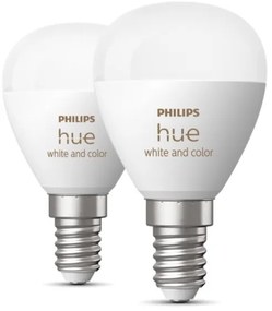 SET 2x Lampadina LED RGBW dimmerabile Philips Hue WACA P45 E14/5,1W/230V