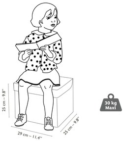 Scatola per riporre i giocattoli - roulotte