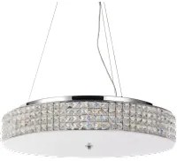 Lampadario a sospensione 12 luci cromo D 60 x H 12,5 cm