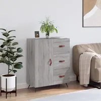 Credenza Grigio Sonoma 69,5x34x90 cm in Legno Multistrato 827890