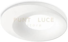 Gfa160- faretto da incasso d.9,6cm 1 luce attacco gu10 bianco allum...