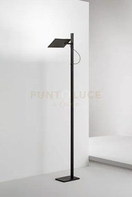 Piantana in metallo e alluminio  nero radiante led 24w cct 2700k 30...