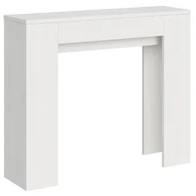 Consolle allungabile slim 8 posti in nobilitato Bianco Frassino - SLICK
