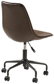 Sedia da ufficio marrone scuro Monaco – House Nordic