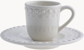 Set di 4 tazze da caffè con piattini Fantasy