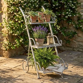 DORIAN - eatagere bianco ossidato