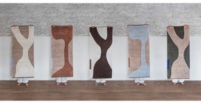 Tappeto in cotone lavabile bianco e beige 50x80 cm Figura - Mette Ditmer Denmark