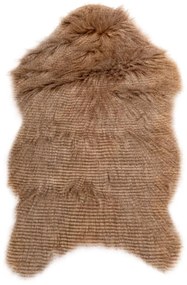 Volpe in pelliccia sintetica marrone, 50 x 80 cm - Tiseco Home Studio