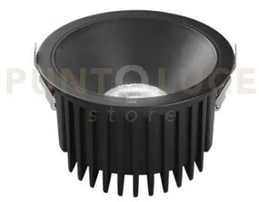 Incasso quantum r30da nero 30w 4500 cct 3000k-4000k ip44 16x9,6cm