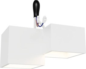 Plafoniera Quadrata da Soffitto 2xGX53 in Gesso - Serie ESSENZA