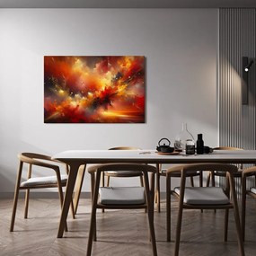 Quadro su tela – Esplosione di energia rossa