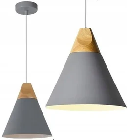 Lampada da soffitto pensile Scandi A Grigio