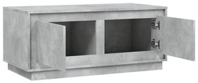 Tavolino Salotto Grigio Cemento 102x50x44 cm Legno Multistrato