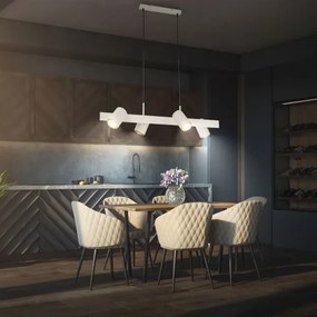 Briloner 4058044 - Lampada a sospensione su cavo ERA 4xGU10/10W/230V, colore crema