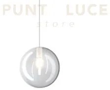 Sospensione bianco 3 luci tonda vetri tr + 2x bf 1184bi-s3 t-bt