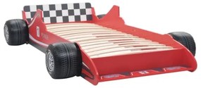 Letto Bimbo ad Auto da Corsa 90x200 cm Rosso