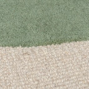 Tappeto verde in lana tessuto a mano 200x290 cm Glow Green &amp; Blue – Flair Rugs