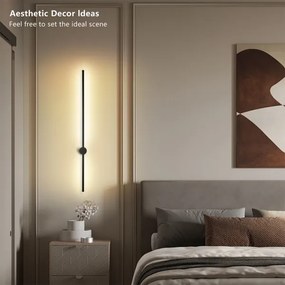 Brilagi - Lampada da parete per esterni AURA LED/20W/230V 3000K IP54 nero