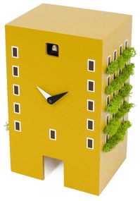 Orologio a cucù da tavolo o parete giallo Urban Cuckoo Progetti