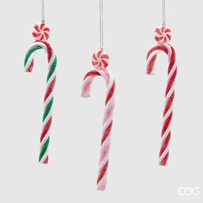 EDG - Enzo De Gasperi addobbo di natale set 3 pezzi candy h 18