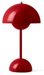 Flowerpot VP9 Lampada da Tavolo Portatile Vermilion Red - &Tradition