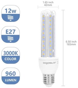 Lampadina LED E27/12W/230V 3000K - Aigostar