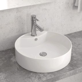 Lavabo D'Appoggio 46 Cm Karag Bianco Lucido