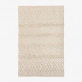 Tappeto in lana e cotone (255x165 cm) Lissi Beige Crema - Sklum
