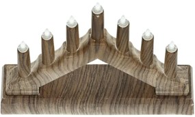 Retlux - Candeliere di Natale a LED 7xLED/2xAA bianco caldo