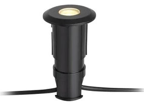 Černé zápustné svítidlo Markslöjd Garden 24 Decklight, ø 60 mm