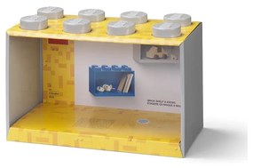 Mensola a muro grigia per bambini Brick 8 - LEGO®