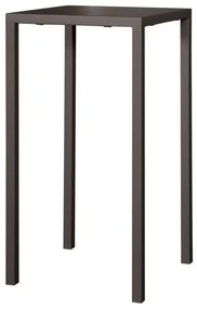 Tavolo alto BASILEA in metallo antracite 70&#215;70 cm, impilabile