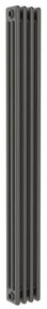 Radiatore acqua calda Comby in acciaio 3 colonne, 4 elementi, interasse 1735 mm, grigio