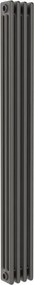 Termosifone in acciaio tubolare 3 colonne 4 elementi interasse 1735 mm ERCOS Comby grigio ferro