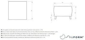 Poggiapiedi beige Dazzling Daisy - Miuform