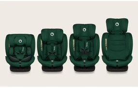 Lionelo - Seggiolino auto con base girevole BASTIAAN i-Size 40-150 cm Verde Foresta