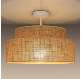 Lampadario a plafone BOHO 1xE27/60W/230V diametro 40 cm beige