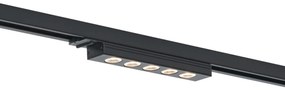 Plafoniera moderna nera per sistema a binario monofase 5W 370 lm 3000K - Iconic Tsiri