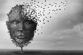 Stampa su tela – Volto astratto in forma di albero