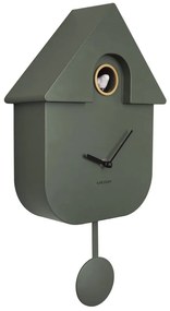 Orologio da parete verde , 21,5 x 41,5 cm Modern Cuckoo - Karlsson