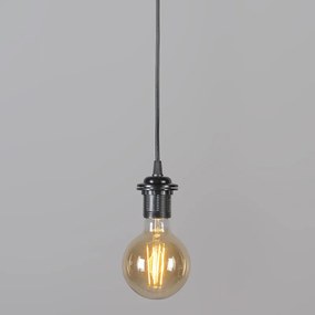 Lampada a sospensione retrò nera 15 cm - Granny Frame