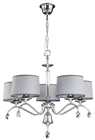 Jupiter 1604 - EG 5 CH - Lampadario di cristallo EGIDA 5xE27/60W