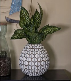 Vaso Resina Tibet Cm Ø 27X27