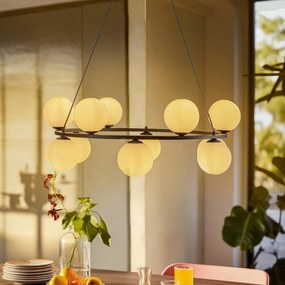 ALDEX Lampada a sospensione 1085R1, a 12 luci, nera