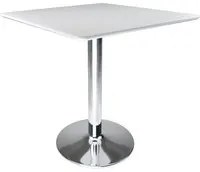 Tavolo quadrato 80x80 bianco, tavolino da bar mod. Romeo TQ08-8.8ROPA